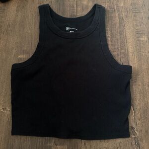 No Boundaries Black Ribbed Tank Top